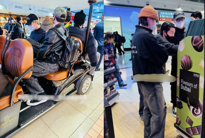 K-pop band BTS spotted at Dubai Airport